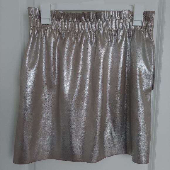 NWT Zara Women’s Faux Leather Mini Skirt WAIST ELASTIC - Picture 4 of 6